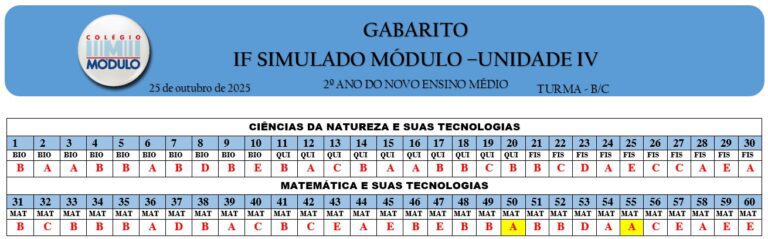 GAB -2anoBC SIMULADO IF -25.10